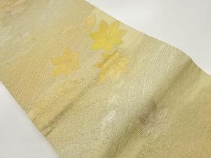 絽楓散らしに荒波模様織出し名古屋帯